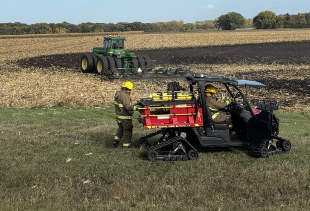Combine sparks 40-acre cornfield fire south of Abercrombie — KFGO, Valley City Sports news